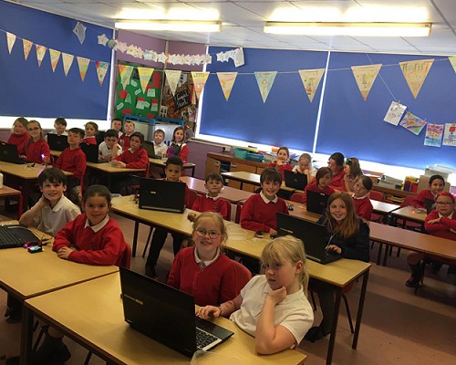 Ysgol Bod Alaw Children in a classroom